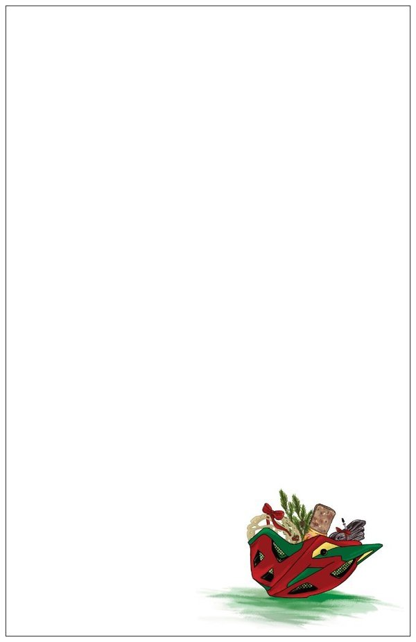 Weihnachtskarte Flying Santa inkl. Umschlag