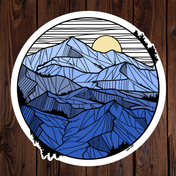 Outdoorsticker Blue Mountains