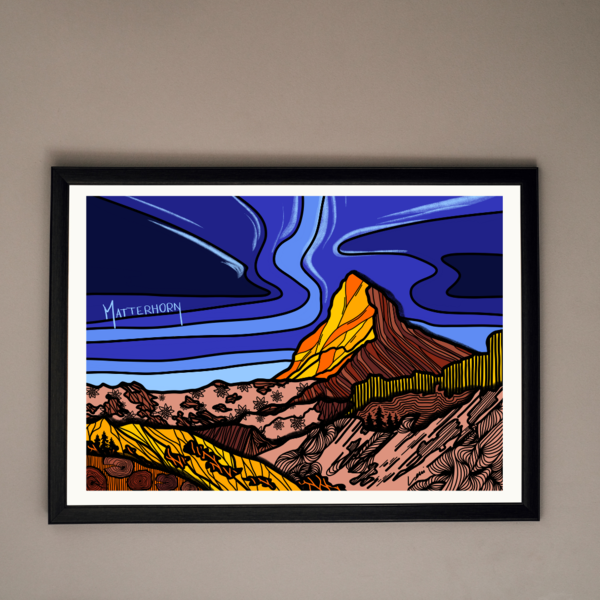 Kunstdruck Matterhorn